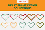 Heart Frame Design Collections, a Decorative Illustration by Lakhan1998 (Thumbnail 1 of 6)