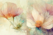 Soft watercolour flowers set, a Texture Graphic by Olha Klein (Thumbnail 3 of 4)