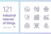IIoT outline iconset, an Outline Icon by LAFS (Thumbnail 1 of 4)