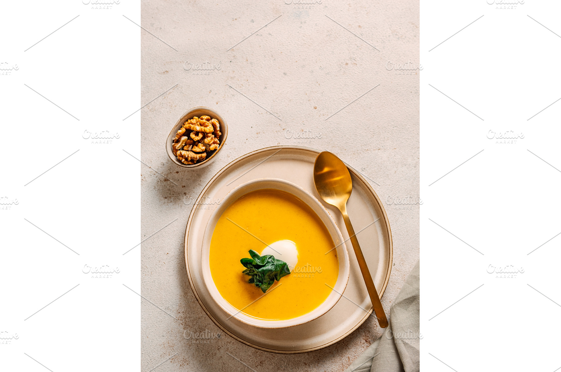 Pumpkin cream-soup, a Food & Drink Photo by Fascinadora