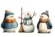 Quirky Snowman Clip Art, an Illustration by Designworld (Thumbnail 3 of 5)
