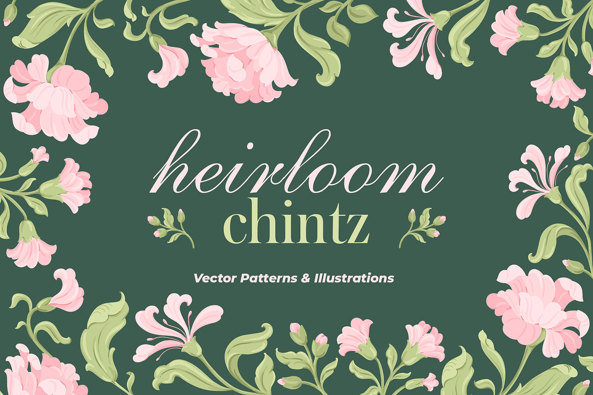 Floral Patterns & Illustrations, a Pattern Graphic by Inna Moreva (Photo 1 of 4)