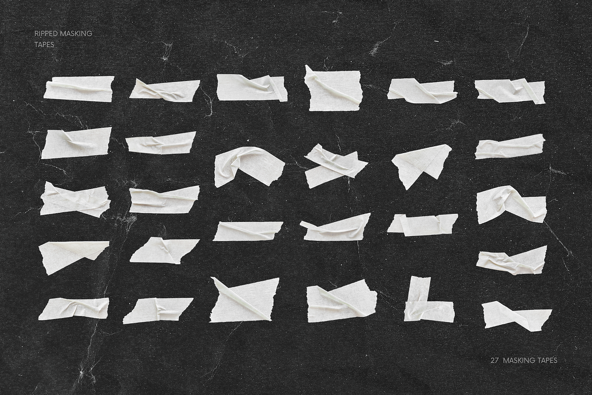 27 Textured Pipped Masking Tapes, a Texture Graphic by Ksuview (Photo 2 of 8)