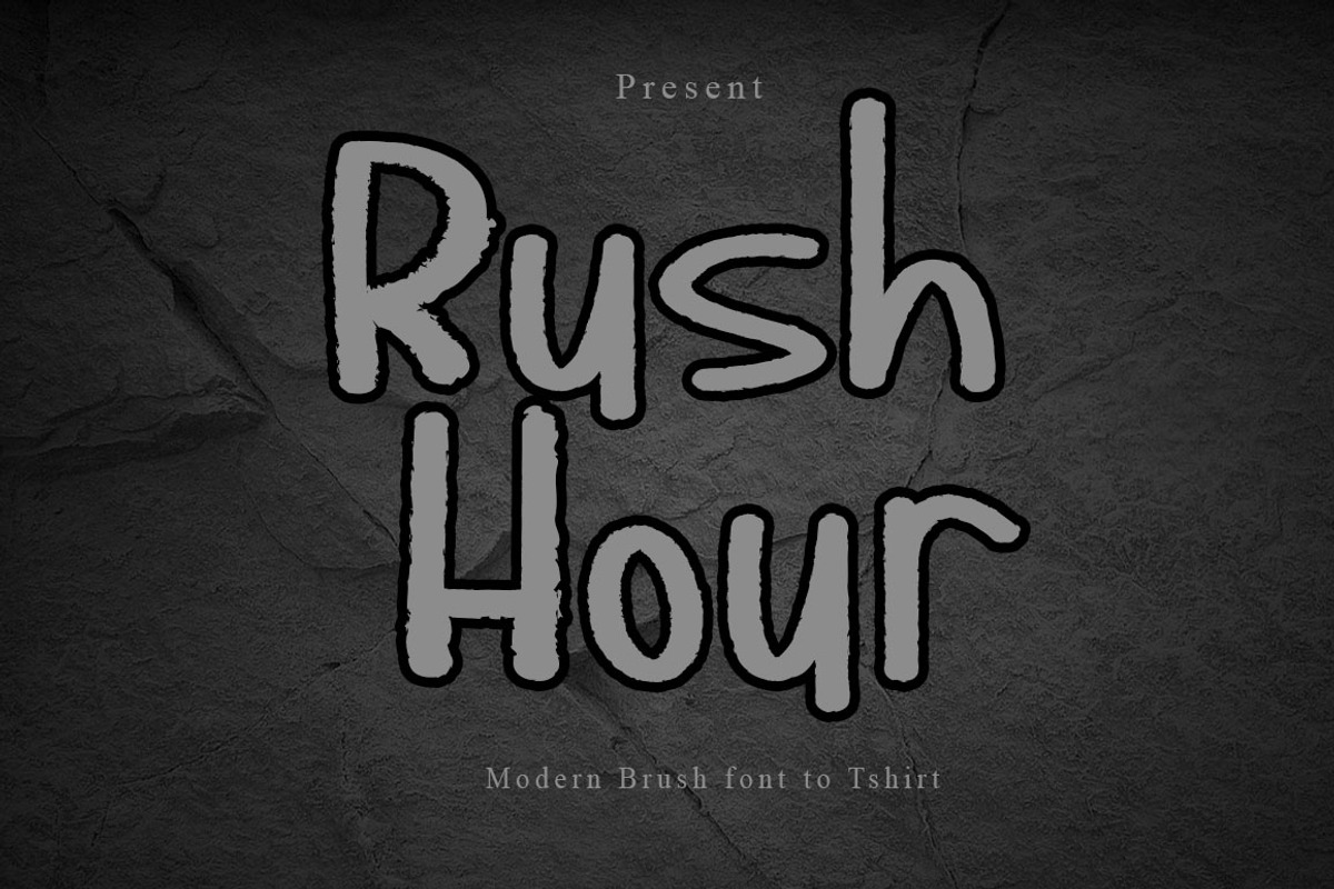Rush Hour, a Sans Serif Font by Roni Studio