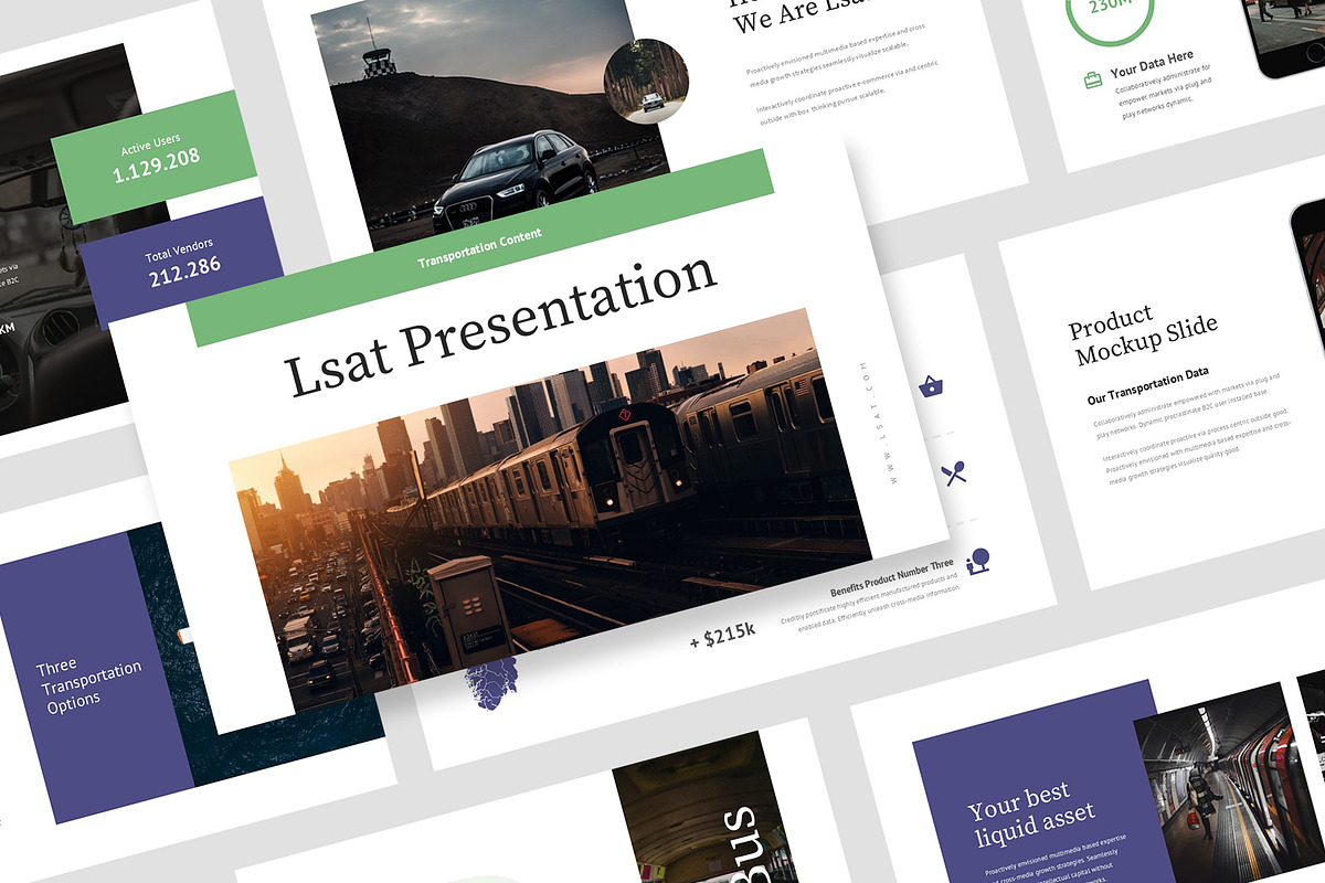 Lsat : Transport Plan Powerpoint, a Presentation Template by Punkl Camp (Photo 1 of 16)