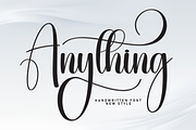 Anything | Script Font, a Handwritten Font by Scratchones (Thumbnail 1 of 9)