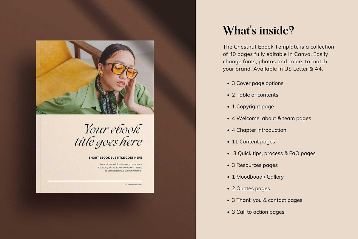 CHESTNUT | Ebook Template Canva, a Magazine Template by Sierra Creative Studio (Photo 8 of 13)