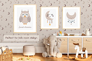 Sweet dreams clipart & patterns, an Animal Illustration by JulzaArt (Thumbnail 8 of 9)