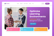 School Management Web Landing Page, a Landing Page Template by UICreative (Thumbnail 3 of 4)
