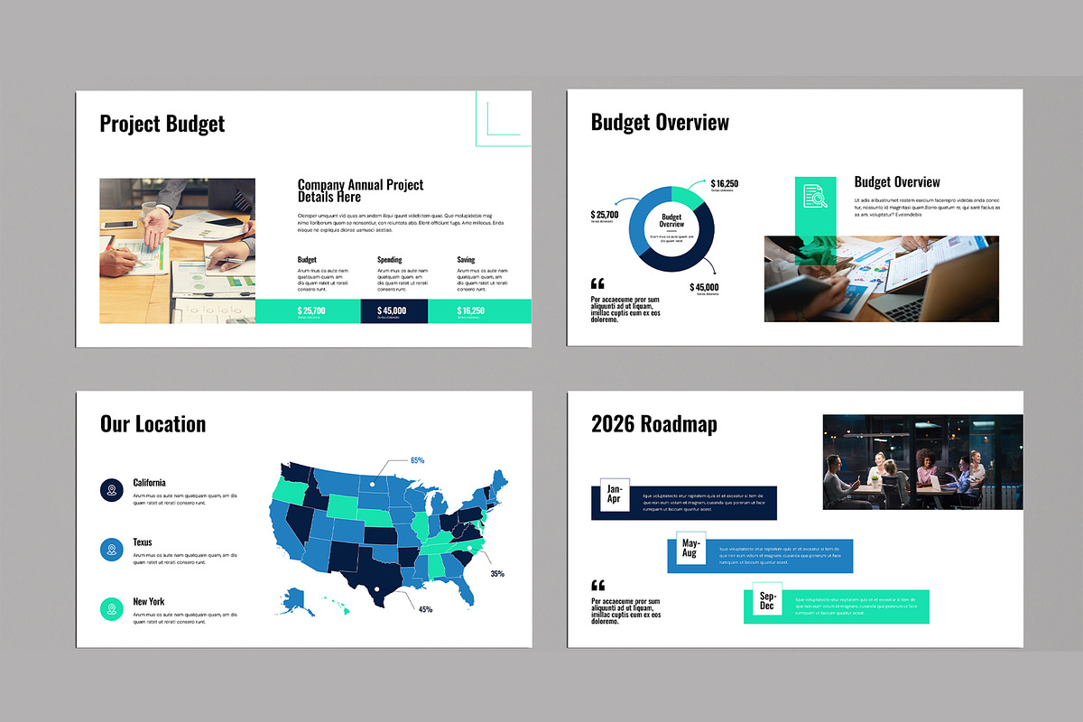 Annual Report Presentation Template, a Presentation Template by MightyDesign (Photo 3 of 8)