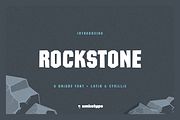Rockstone Display Font, a Sans Serif Font by alpercakici (Thumbnail 1 of 9)