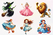 Wizard Of Oz Clipart, Dorothy, an Illustration by CreationArt (Thumbnail 8 of 9)