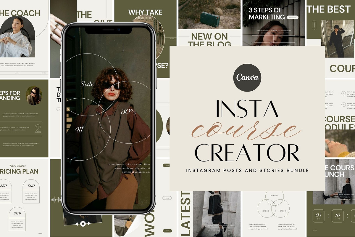 AVIRA Instagram Posts & Stories, a Social Media Template by BoldNStudio (Photo 1 of 10)