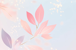 Delicate floral pattern with pink an, a Photo by Dvoevnore photos