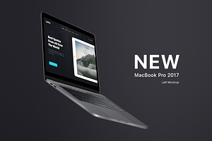 MacBook Pro 2017 Flying Mockup