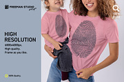 T-Shirt Mock-Up Set, a Shirt Mockup by Freeman Studio (Thumbnail 5 of 15)