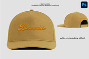 Snapback caps mockup, a Hat Mockup by Barmecide Mockup Studio (Thumbnail 1 of 3)