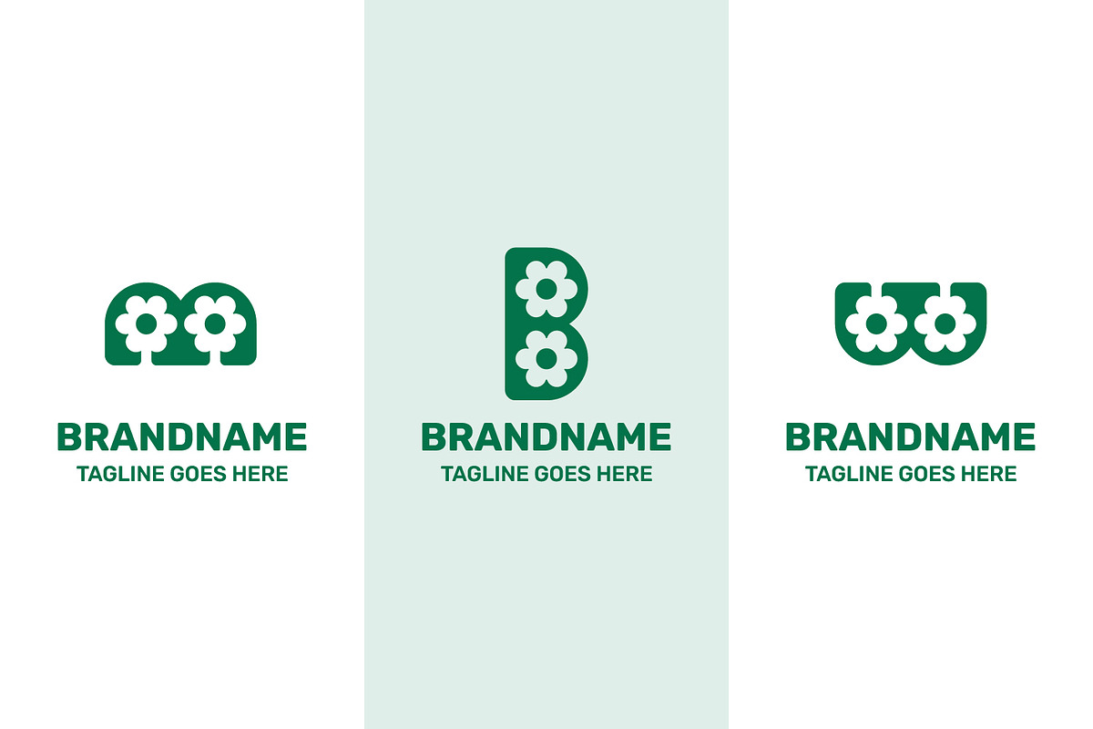 Letter M B W Flower Minimal Logo, a Branding & Logo Template by Pray Art Design Studio (Photo 1 of 2)