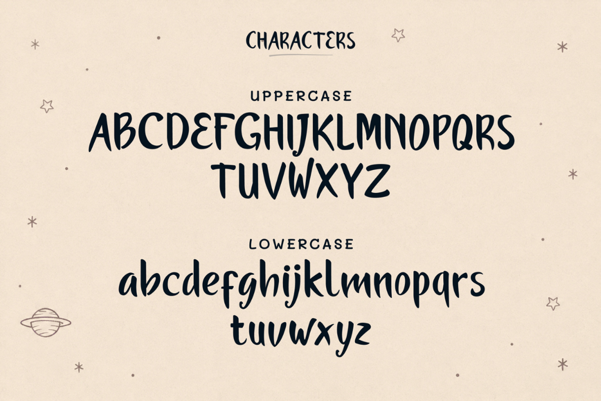 The Moon, a Handwritten Font by ShowUp! Studio (Photo 9 of 11)