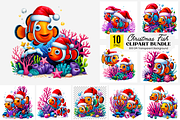 Christmas Fish PNG Bundle, a Graphic by Clipart Studio (Thumbnail 1 of 11)