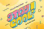 Memphis Text Effects, a Layer Style Add-On by Andrew Skoch Design (Thumbnail 7 of 9)