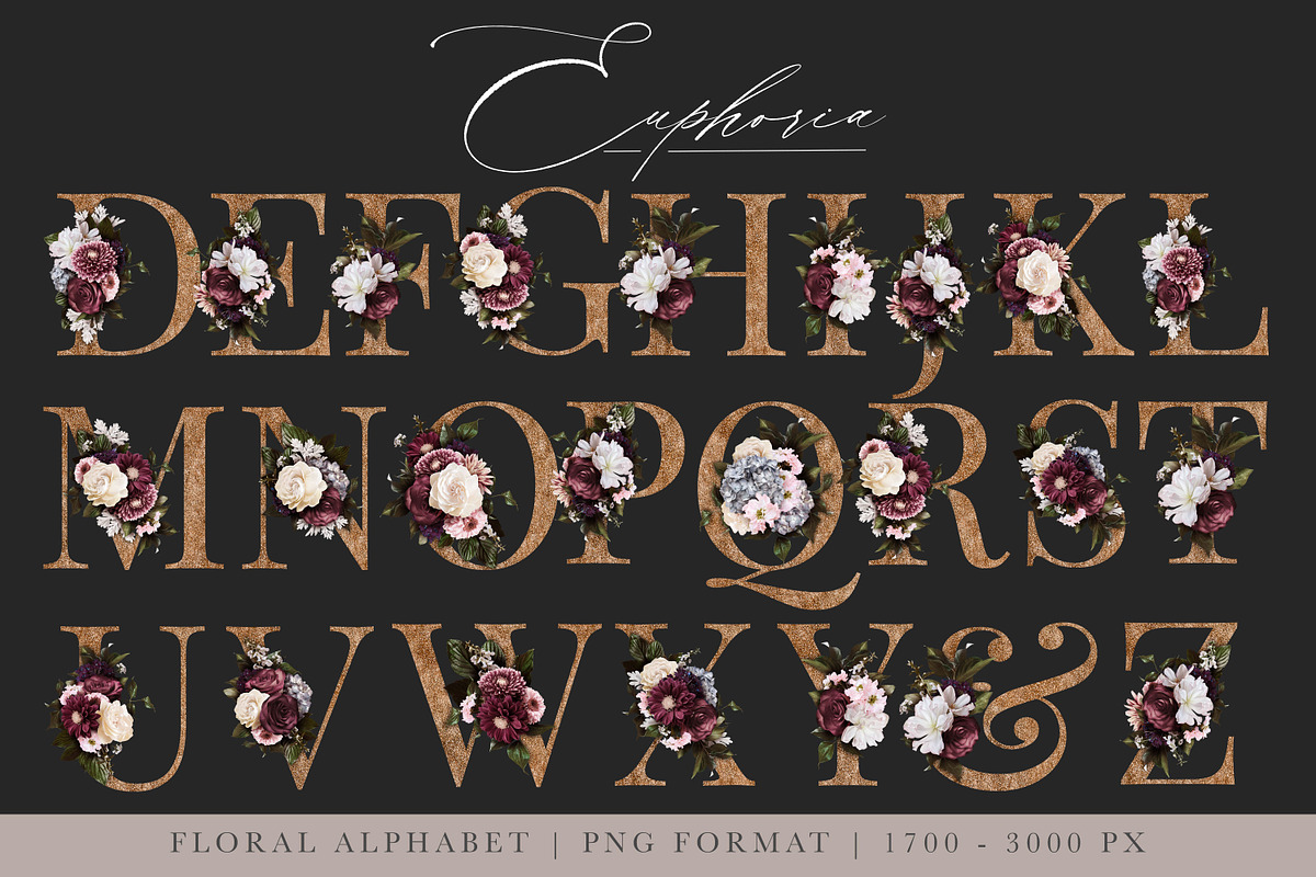 Euphoria Floral Clip Art & Patterns, an Object Graphic by Eclectic Anthology (Photo 13 of 17)