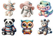 Vintage Knitted Plush Baby Animals, a Graphic by CitraGraphics (Thumbnail 3 of 3)
