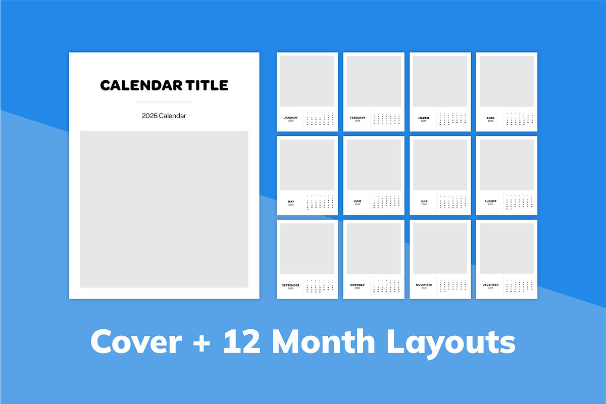 2026 InDesign Calendar Templates, a Marketing Template by Dandymark (Photo 5 of 6)