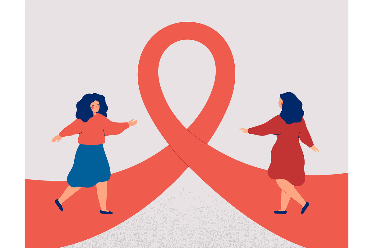 Awareness Ribbon Pathway, a Healthcare Illustration by Mary Long (Photo 2 of 3)