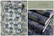 Palm Grove, Luxury tropical Prints!, a Pattern Graphic by Pink Linen (Thumbnail 13 of 13)