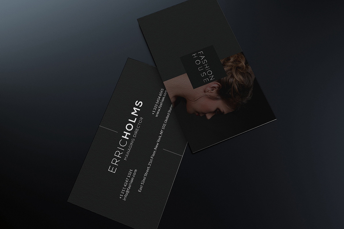 Minimal Black Business Card, a Business Card Template by Marvel (Photo 2 of 5)