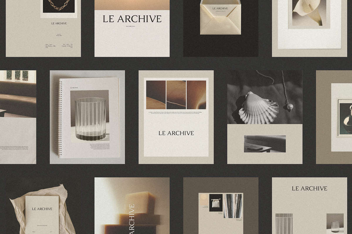 LE ARCHIVE | Social Media Collection, a Social Media Template by Duet Atelier (Photo 2 of 7)