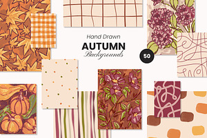 Hand Drawn Autumn Backgrounds