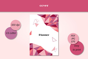 Planner Printable Template A5 Vector