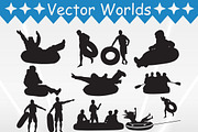 Man With Inner Tube Svg, an Object Graphic by VectorWorlds (Thumbnail 2 of 3)