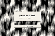 Psychedelic Seamless Patterns Set, a Pattern Graphic by Curly_Pat (Thumbnail 1 of 9)