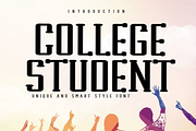 College Student, a Script Font by FreshTypeINK (Thumbnail 1 of 8)