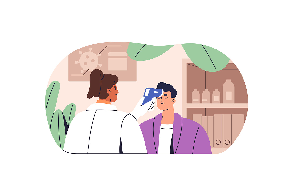 Doctors taking medical tests set, a Healthcare Illustration by PaperTrident (Photo 2 of 9)