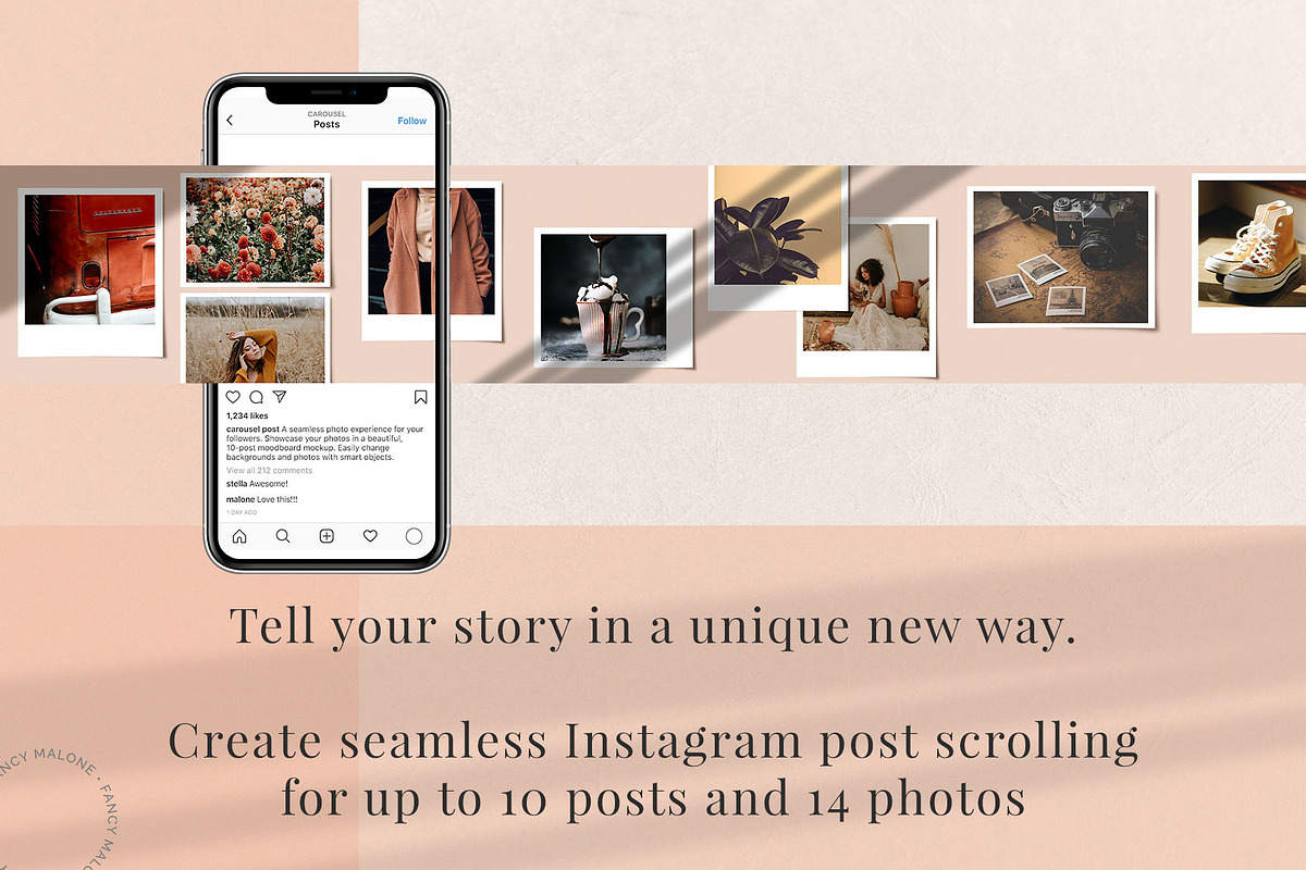SALE Carousel Template for Instagram, a Social Media Template by Fancy Malone (Photo 2 of 9)