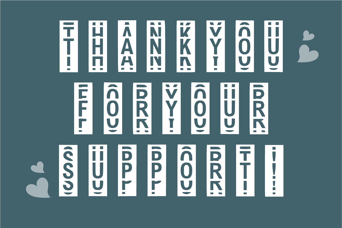 Block Font – Display Font Type, a Font by KiddoGlyphs Studio (Photo 5 of 5)