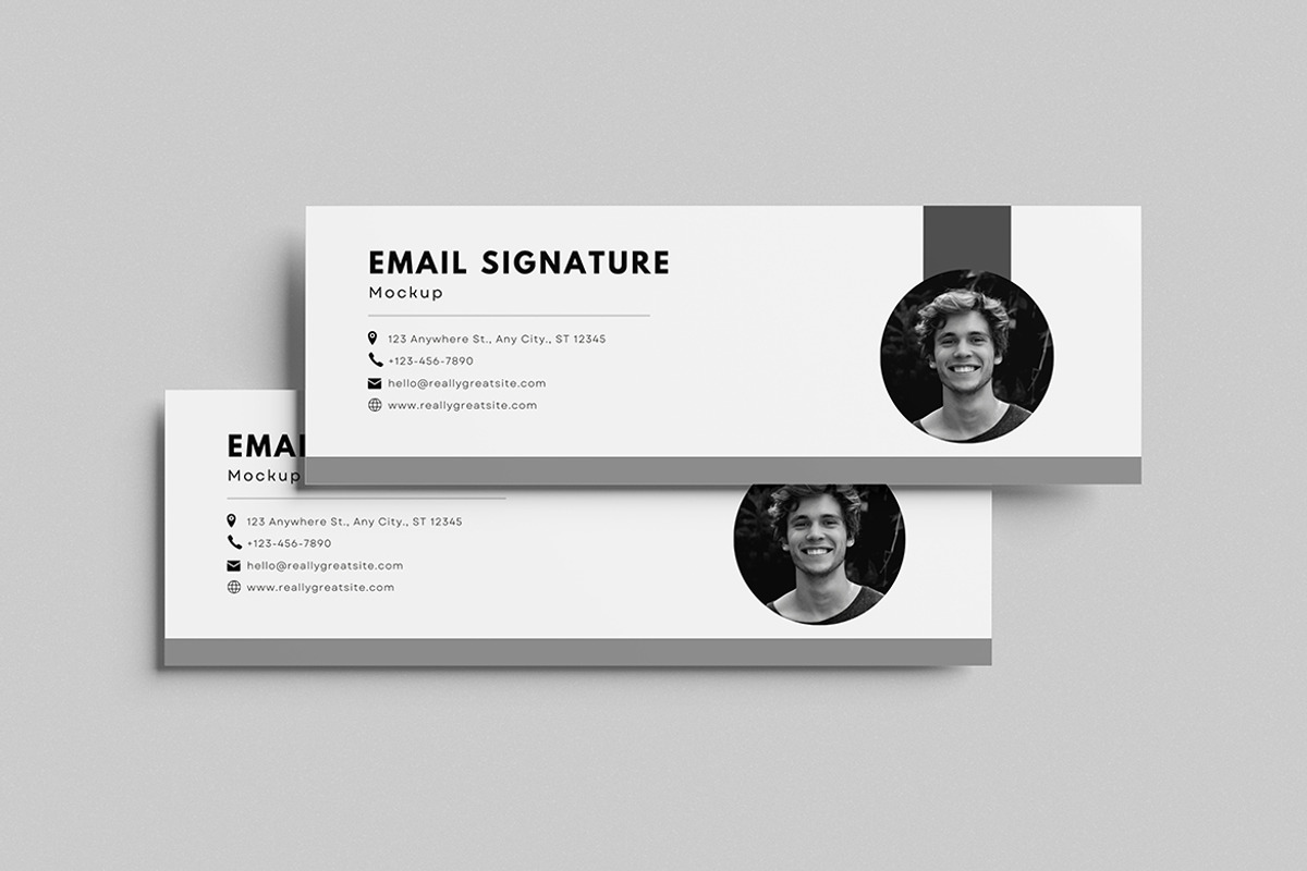High Quality Email Signature Mockup, a Product Mockup by swsi-studio (Photo 4 of 5)