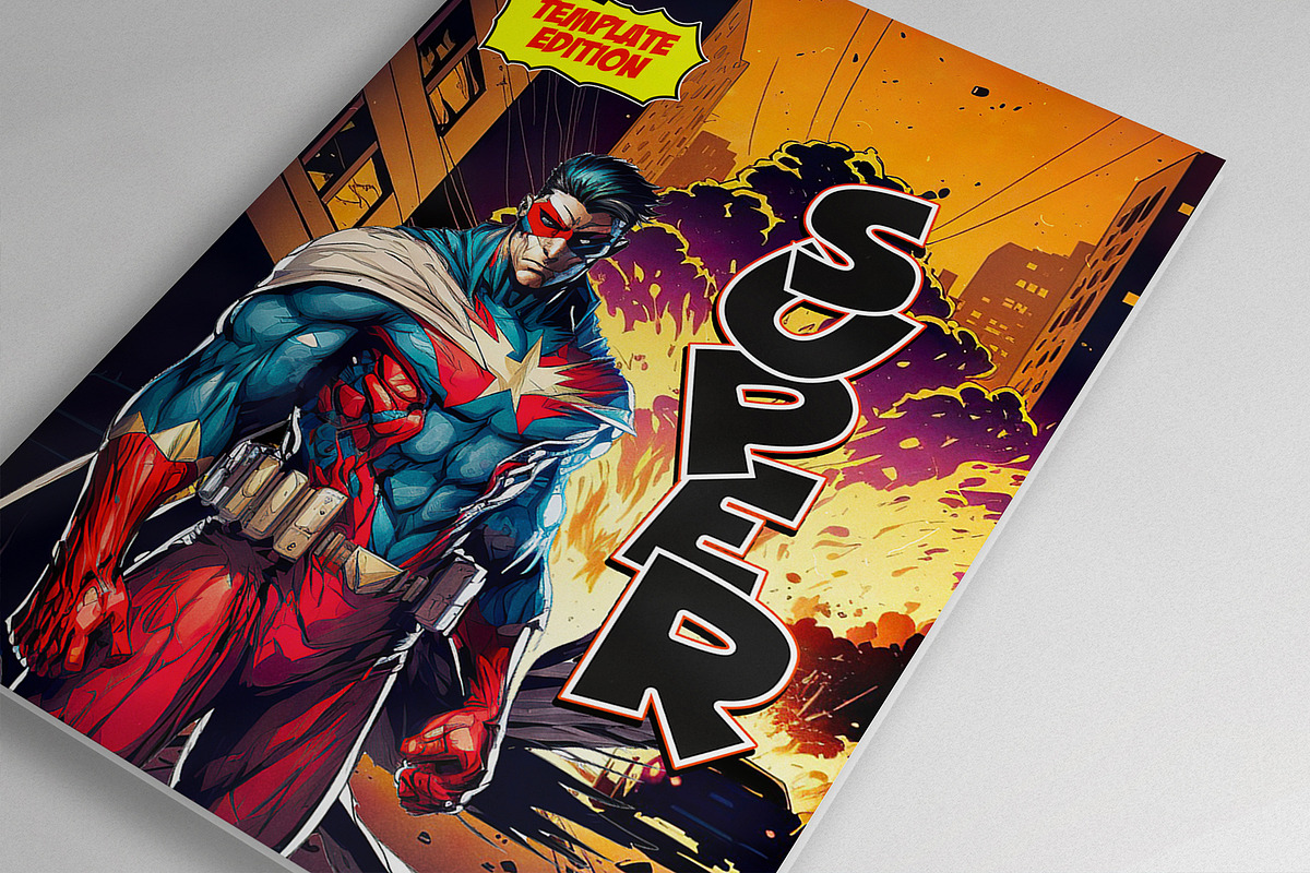 Super Comic Strip Template, a Magazine Template by mixmedia87 (Photo 3 of 6)
