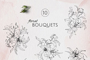 IN MY GARDEN line art florals, a Decorative Illustration by Yuliia Lashevska (Thumbnail 5 of 11)