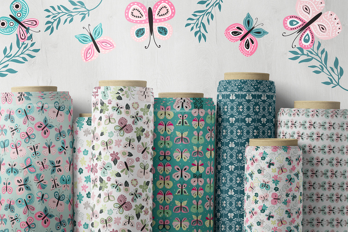 Butterflies patterns collection, a Pattern Graphic by Cozy pattern shop (Photo 2 of 8)