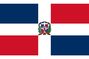 Dominican Republic flag vector