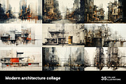 35 Modern architecture collages, an Object Illustration by Handmadefont (Thumbnail 2 of 10)
