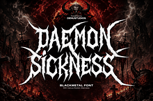 Daemon Sickness | Black Metal Font