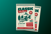 Classic Car Race Flyer, a Flyer Template by MMPixelCraft (Thumbnail 1 of 5)