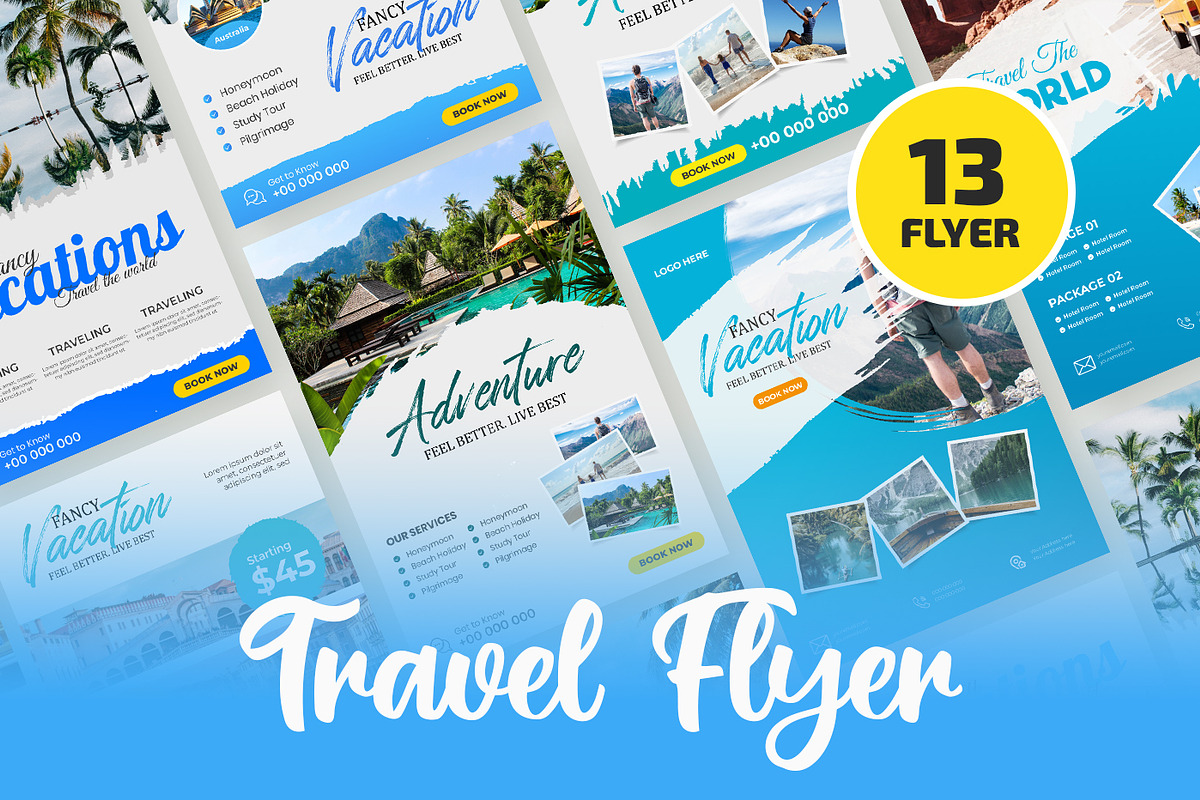 Travel Flyer Templates 13 Design, a Flyer Template by thefutive (Photo 1 of 7)
