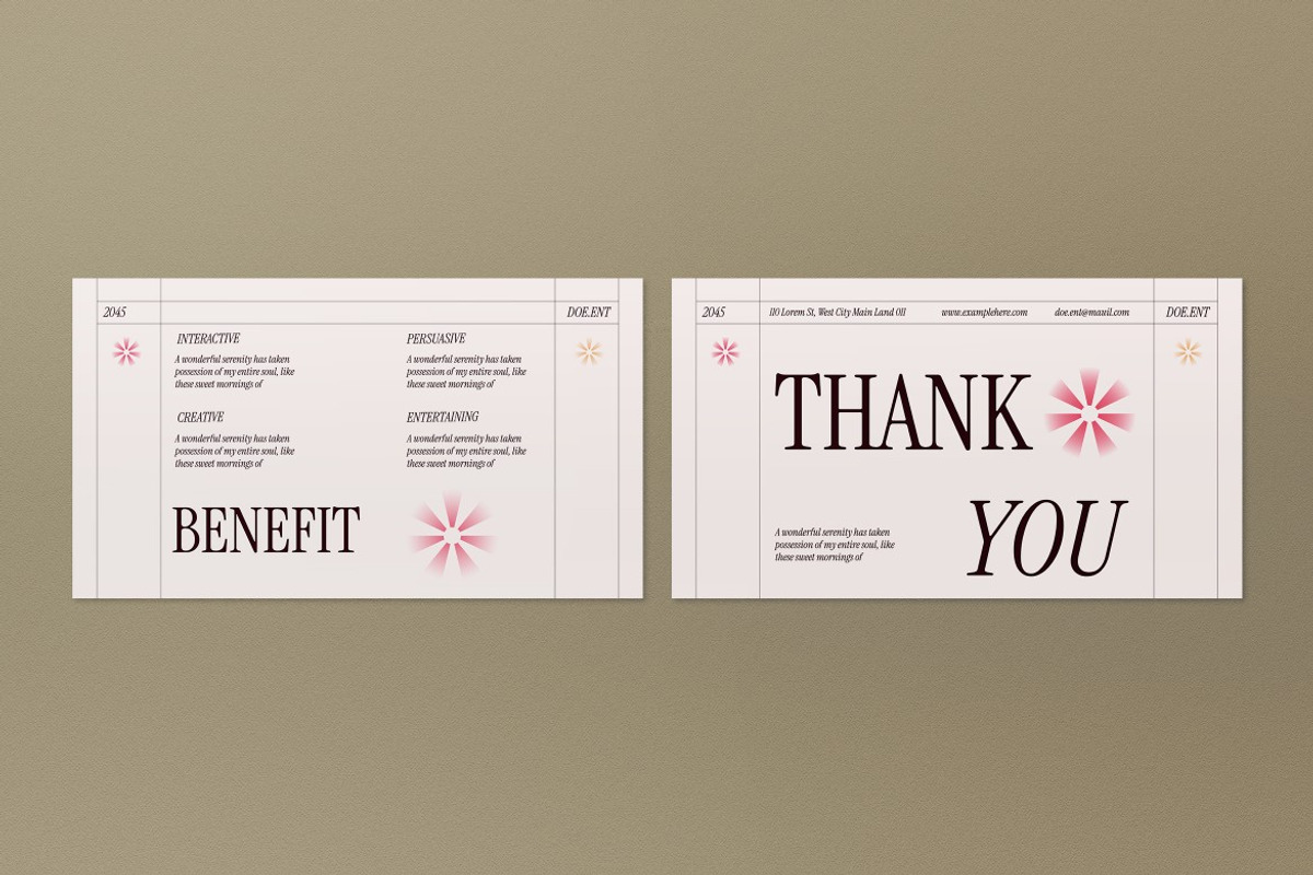 Cream Pink Gradient KOL Google Slide, a Presentation Template by graphicook (Photo 4 of 4)